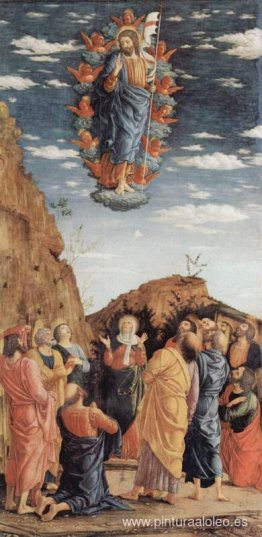 La Ascensión, panel izquierdo del Retablo