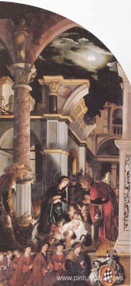 Retablo de Oberried, ala interior derecha - El Nacimiento de Cri