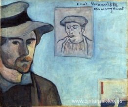 Autorretrato con retrato de Gauguin