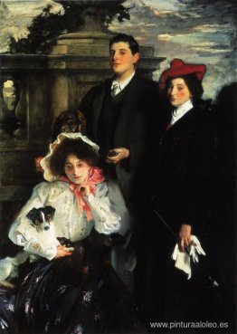 Hylda, Almina y Conway, hijos de Asher Wertheimer