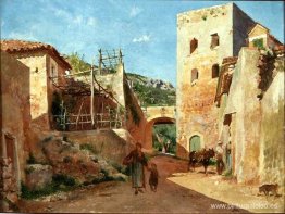 Escena callejera cerca de Antibes