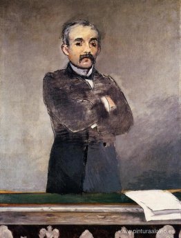 Retrato de Clemenceau en la tribuna