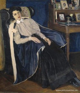 Retrato de O. M. Nesterova, la hija del artista.