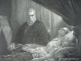 Tintoretto en el lecho de muerte de su hija