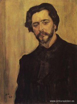 Retrato del escritor Leonid Andreev