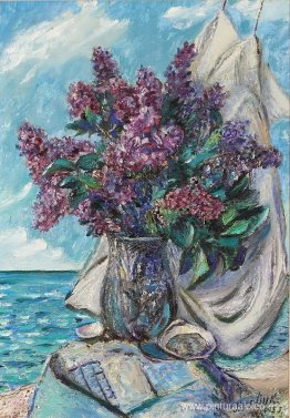 Lilas junto al mar