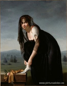 Une étude de femme d'après naturaleza (Retrato de Madame Soustra