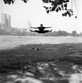 Nueva York (Hombre haciendo splits en el aire)