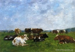 Vacas en un pasto