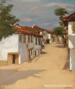 Paisaje con casas en Balcic