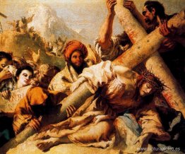 La caída de Cristo camino al Calvario