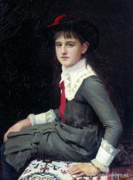 Retrato de Barbara Kirillovna Lemokh en la infancia