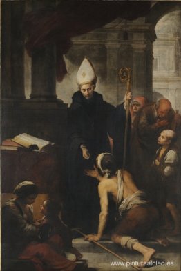 Tomás de Villanova dando limosna a los pobres