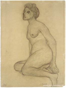 Desnudo femenino sentado