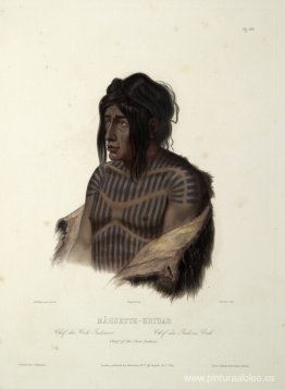 Mahsette-Kuiuab, jefe de los indios cree, placa 22 del volumen 1