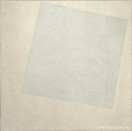 Composición suprematista: blanco sobre blanco