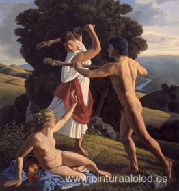 Hércules protegiendo el equilibrio entre placer y virtud