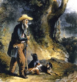 El gran viajero Charles Alexandre Lesueur en el bosque