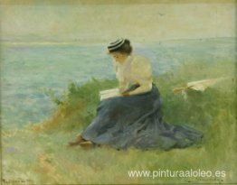 mujer en la playa