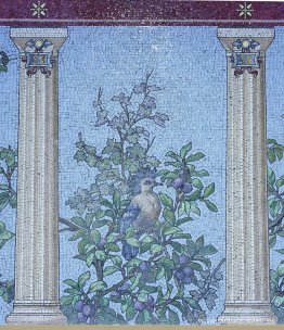 Mosaico - Comedor de la biblioteca Sainte-Barbe, París