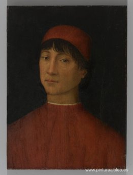 retrato, de, un, hombre joven