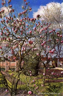 paisaje con magnolia