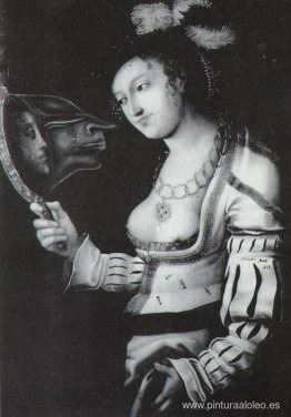 Metamorfosis de Cranach (Mujer frente al espejo)