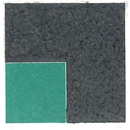 Imagen de papel coloreado XVIII (Cuadrado verde con gris)