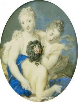 Retrato de Françoise Marie de Bourbon, duquesa de Orleans y espo