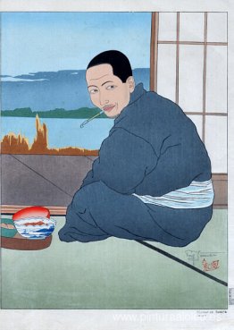 Pescador de Sawara. Japón