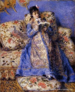 Camille Monet leyendo