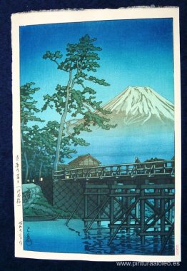 Monte Fuji a la luz de la luna, Kawai Bashi