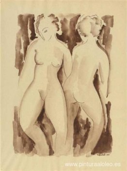 Dos desnudos femeninos