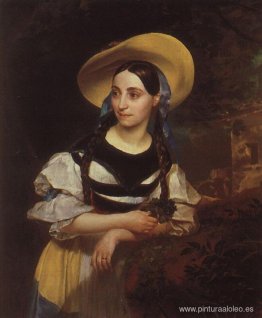 Retrato de la cantante italiana Fanny Persiani-Tacinardi