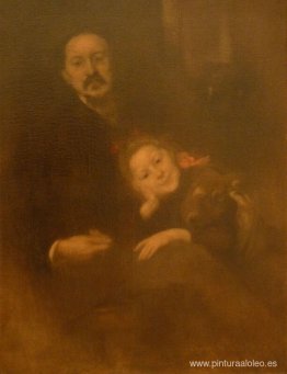 Gabriel Séailles y su hija