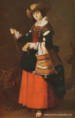 Santa Margarita, vestida de pastora