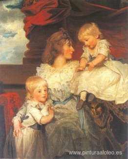 Retrato de Harriet, vizcondesa de Duncannon con sus hijos