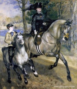 Cabalgando en el Bois de Boulogne (Madame Henriette Darras o The