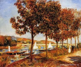 El puente de Argenteuil en otoño