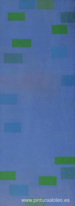 Pintura abstracta, azul