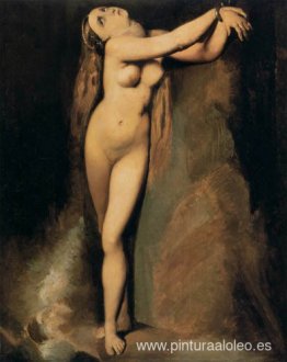 Angélica en la roca (Después de Ingres)