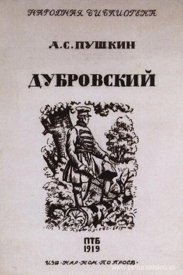 Portada de la novela de Alexander Pushkin "Dubrovsky"