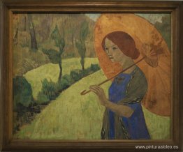 Madame Serusier con una sombrilla