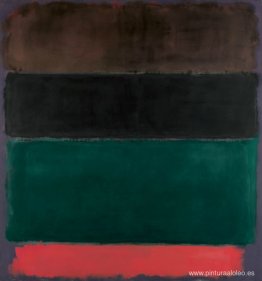 Sin título (rojo-marrón, negro, verde, rojo)