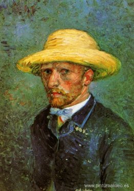 Autorretrato con sombrero de paja