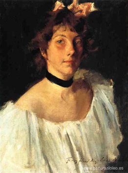 Retrato de una dama con un vestido blanco (también conocida como