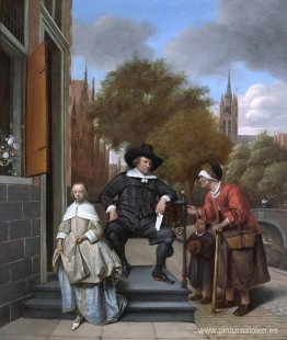 Burgués de Delft y su hija