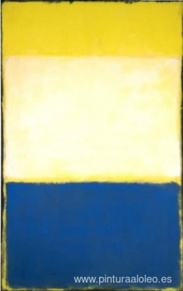 No. 6 (amarillo, blanco, azul sobre amarillo sobre gris)