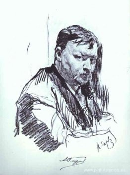 Retrato del compositor Alexander Glazunov