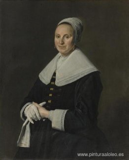 Retrato de mujer con guantes